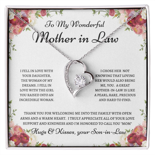 To my Wonderful Mother in Law---Forever Love Necklace