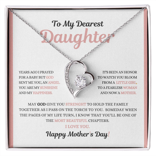 To my Dearest Daughter---Forever Love Necklace