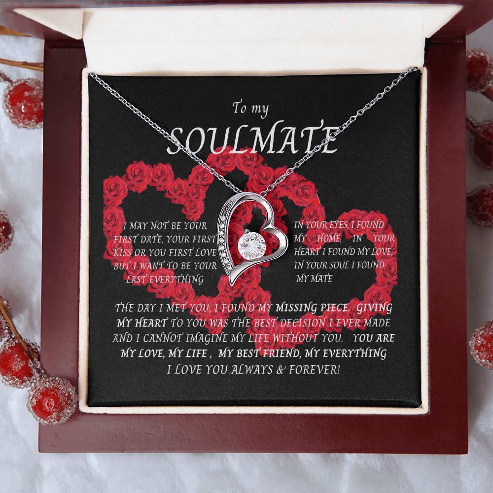 Forever Love necklace To my Soulmate, perfect gift for any occasions