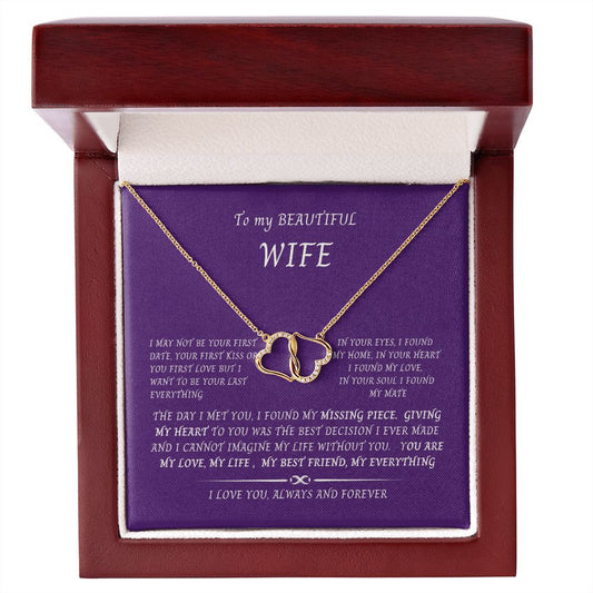 Everlasting Love 10k Gold To my Beautiful Wife