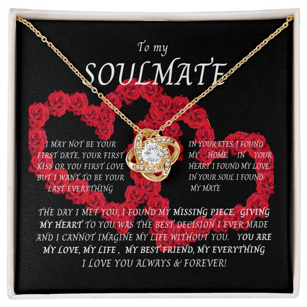 Love Knot Necklace--To my Soulmate