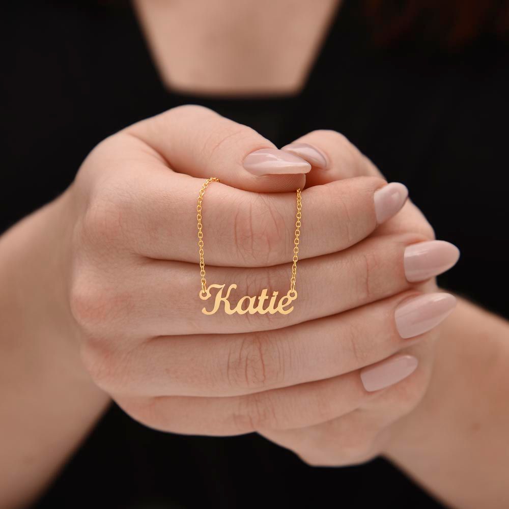 Personalized Name Necklace--To my Precious Wife--For Valentine's Day.