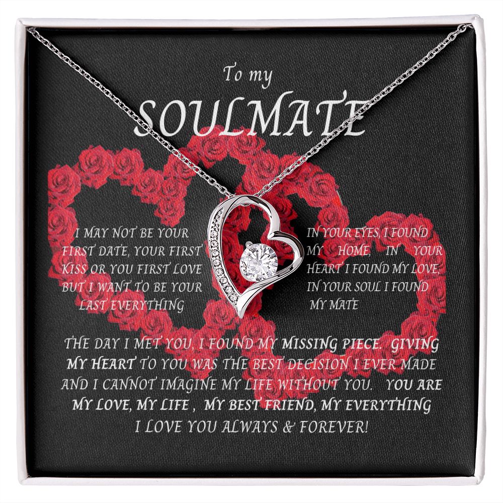 Forever Love necklace To my Soulmate, perfect gift for any occasions