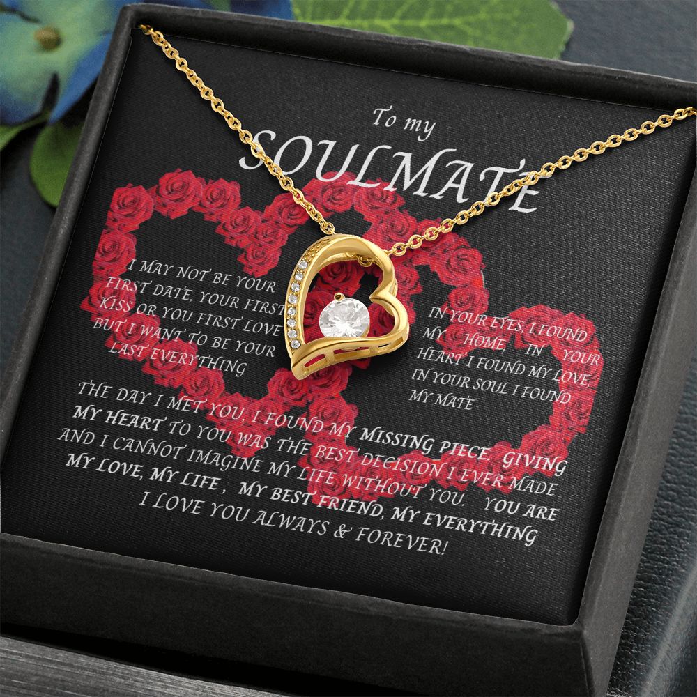 Forever Love necklace To my Soulmate, perfect gift for any occasions